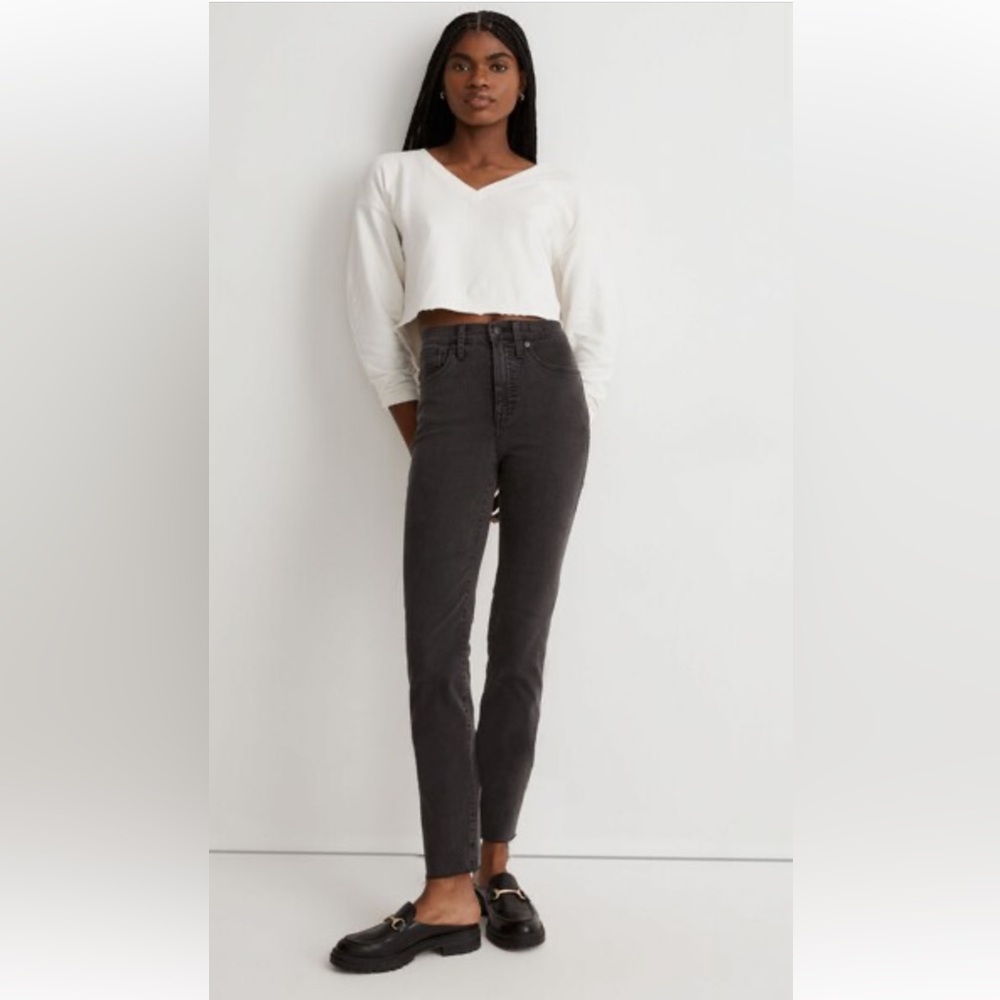 Madewell Stovepipe Jeans in Banberry Wash: Raw-Hem Edition